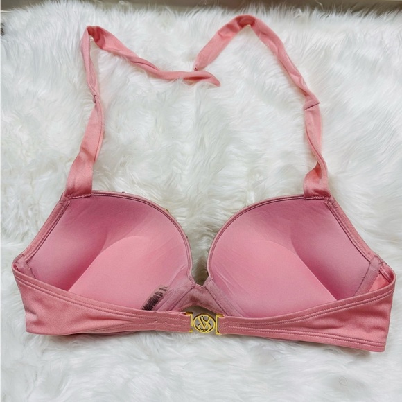 Rare Discontinued Crystal Pink Bombshell Victorias Secret Swim top - Picture 9 of 14